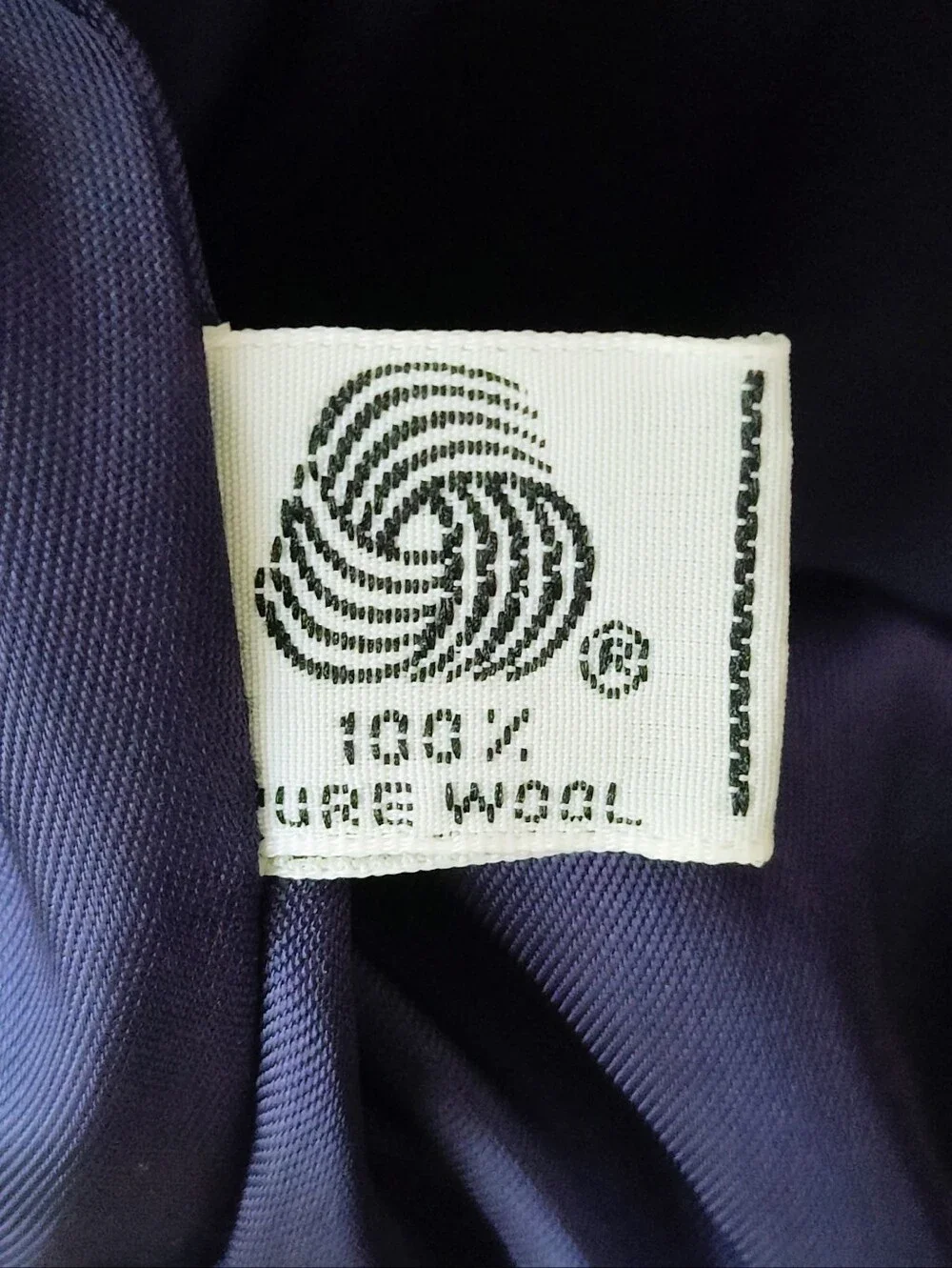 Vintage CHRISTIAN DIOR 100% Wool Blazer Sz 4 Blue Purple Separates Womens NWT